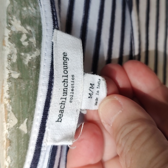 GUC beachlunchlounge navy and white stripe top - Picture 3 of 4